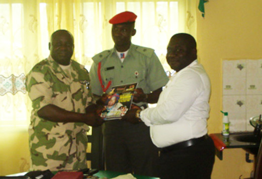 Vision Africa team courtesy visit to Military dignitary